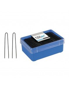 Horquilla moño negra 65mm 400uni