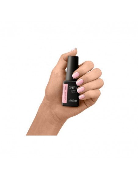 Esmalt ungles Base ceràmica Pink Silver Shield Kinetics 15ml