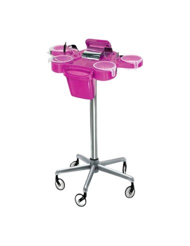 Carrito peluquería Service plus fucsia
