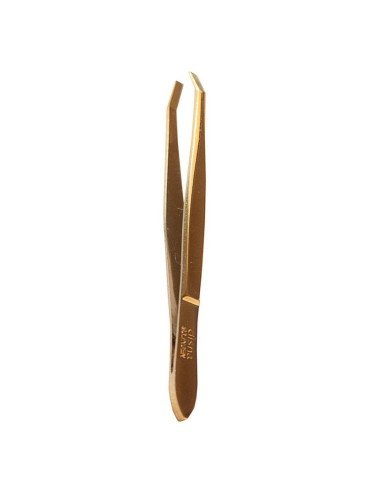 Pinza Depilar Punta Cangrejo Dorada Solingen 9mm