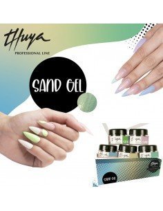 Kit Sand Gel. 5 unidades Sand Gel 5ml + 1 pincel Ovel Gel